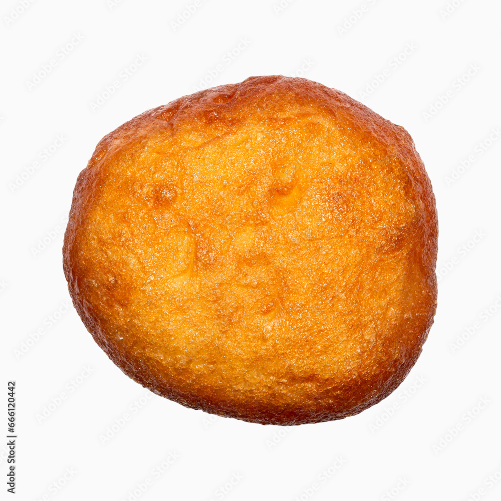 Belyash with meat on a white background.A pie with meat filling.Belyash with meat and golden crust. Belyash with meat on a white background.A pie with meat filling.Belyash with meat and golden crust.