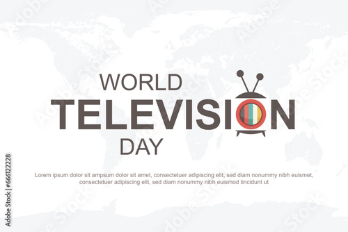 World Television Day background.