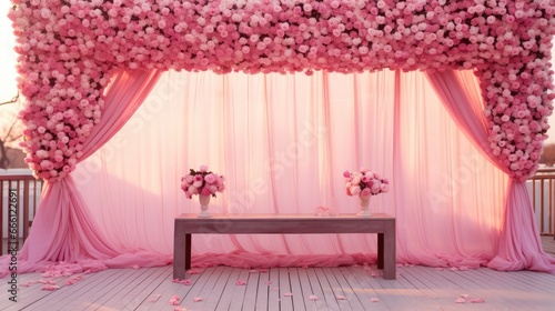 Pretty in Pink Wedding Landscape
