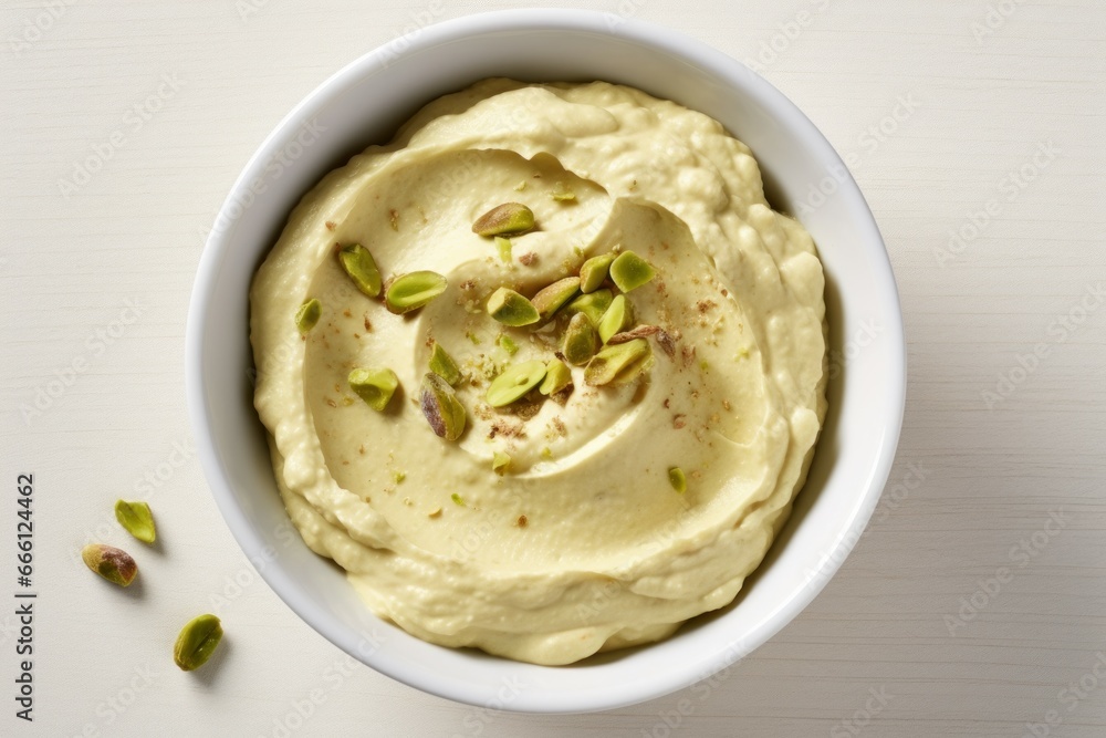 Luscious Creamy pistachio butter. Green food. Generate Ai Luscious Creamy pistachio butter. Green food. Generate Ai