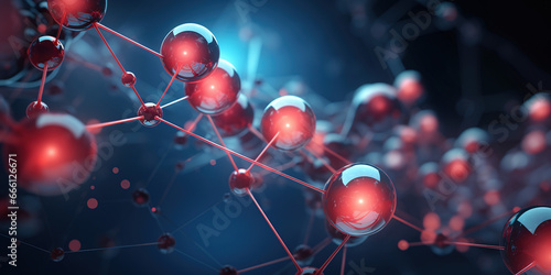 Abstract digital data background with glowing technology elements