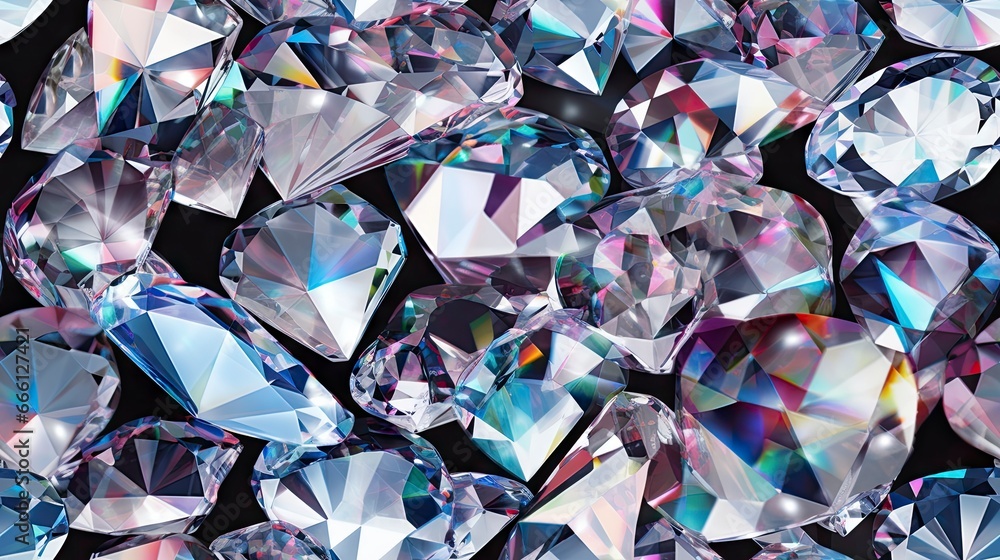 Seamless Diamond pattern background, abstract gem, crystal texture close up, 3D illustration of a background Seamless Diamond pattern background, abstract gem, crystal texture close up, 3D illustration of a background