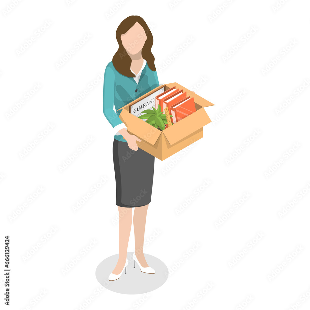3D Isometric Flat Illustration of Office Relocation. Item 6 3D Isometric Flat Illustration of Office Relocation. Item 6