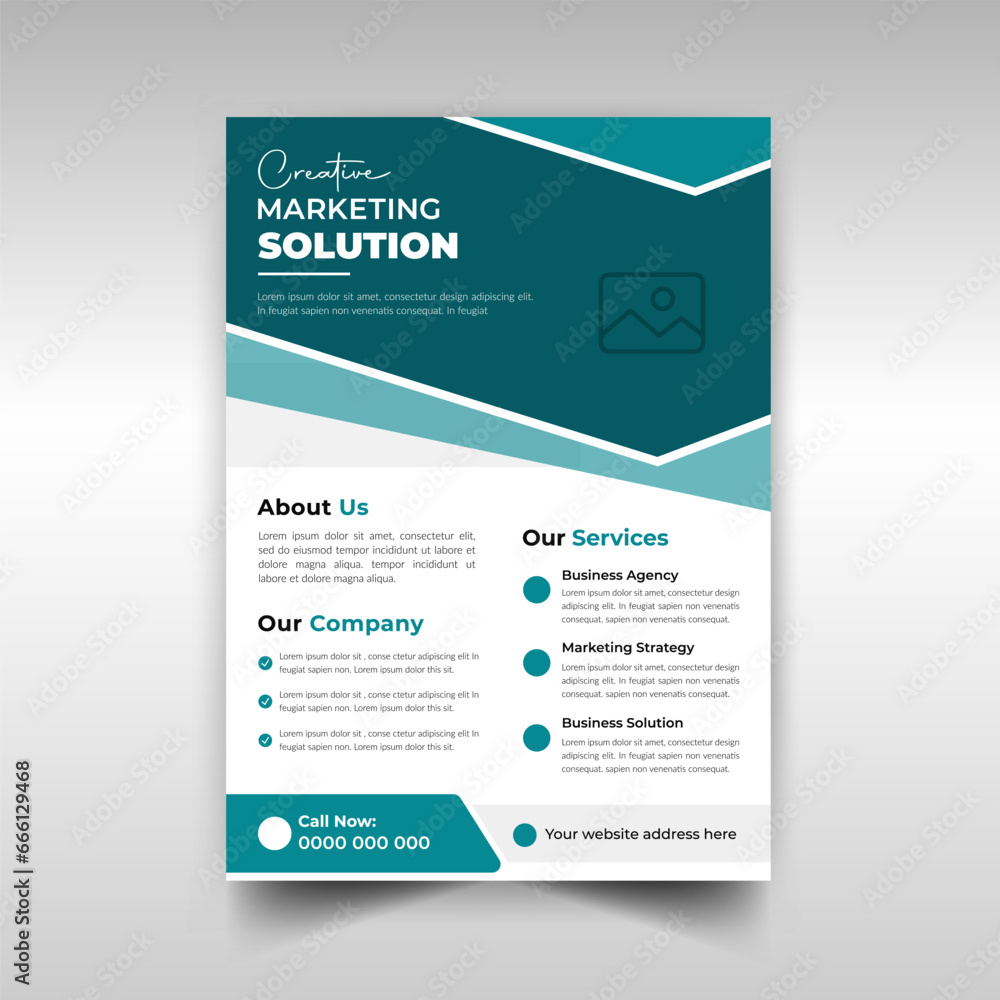 Corporate business agency flyer design template