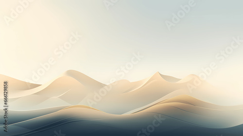 Golden mountains graphic poster web page PPT background