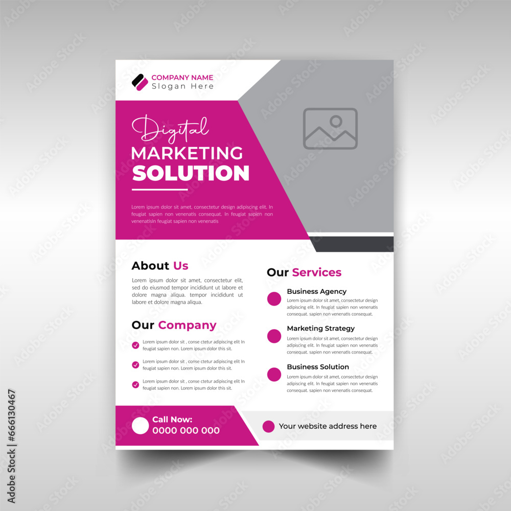 Corporate business agency flyer design template Corporate business agency flyer design template