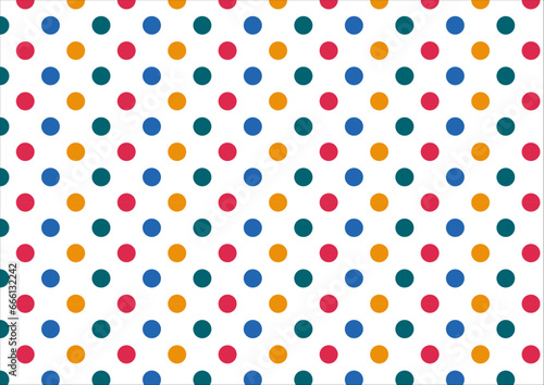 seamless pattern with colorful dots