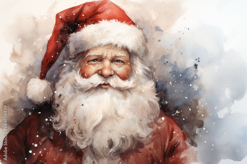 Santa watercolour illustration Santa watercolour illustration