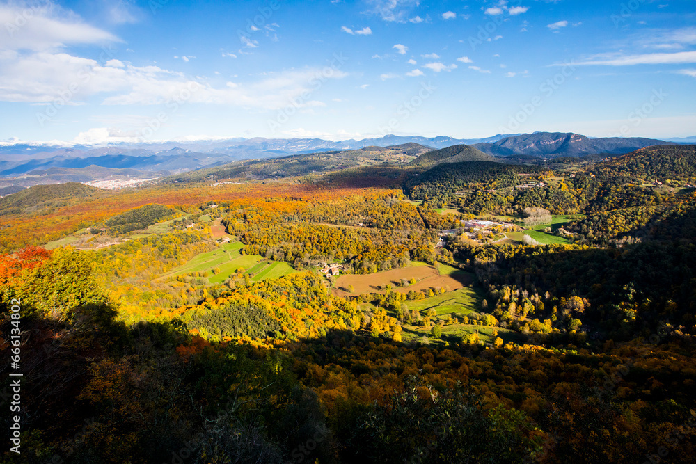 Autumn in La Fageda D En Jorda Forest, La Garrotxa, Spain