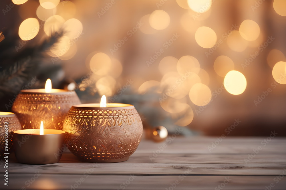 christmas candles and decoration christmas candles and decoration