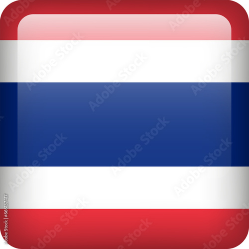 Free Download Thailand flag button. Square emblem of Thailand. Vector Thai flag, symbol. Colors correctly. - GFXLoad