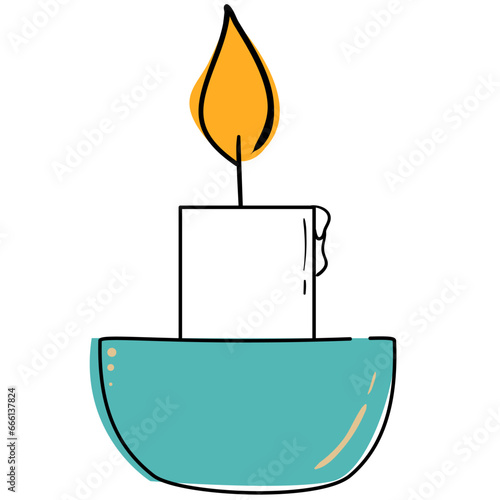 Spa theme item candle icon