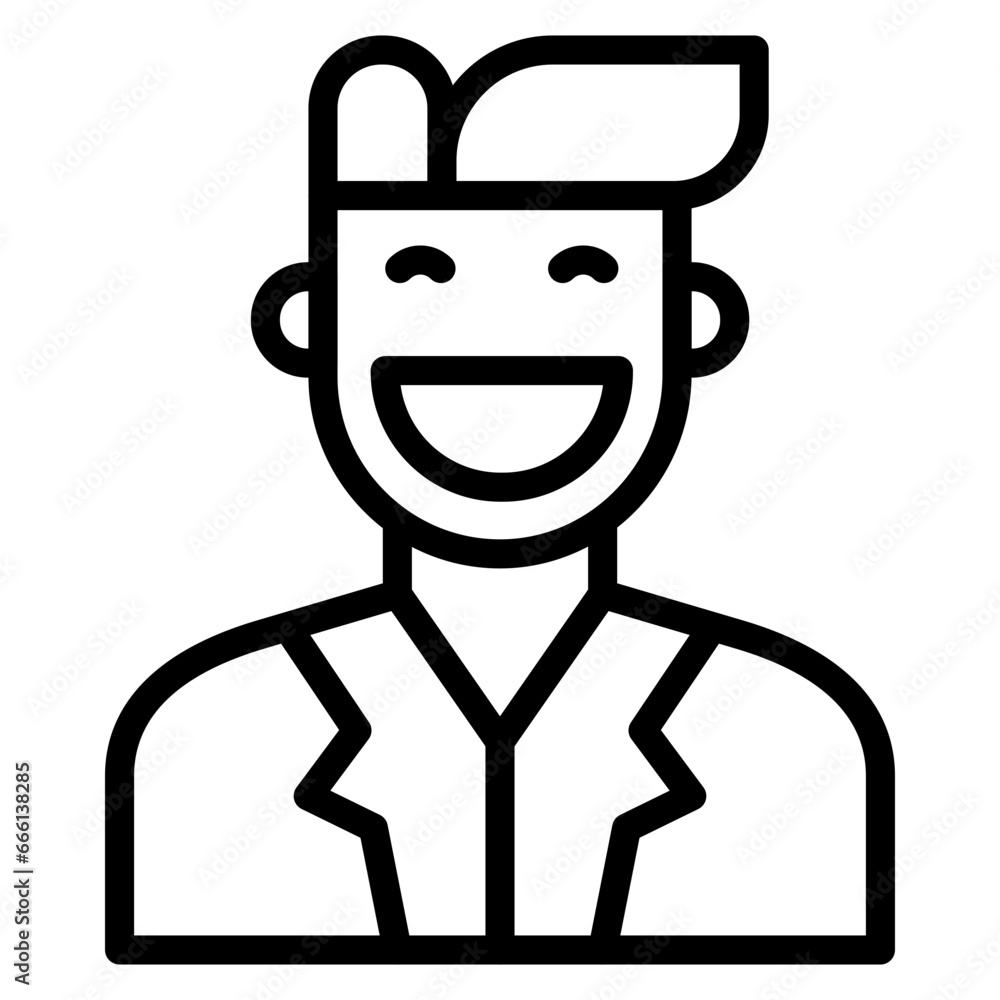 Smiling Man Icon Smiling Man Icon
