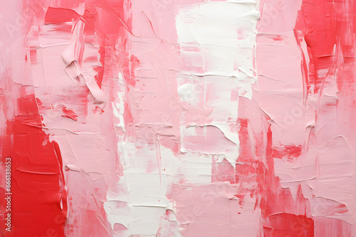 Modern abstract artwork painted in red