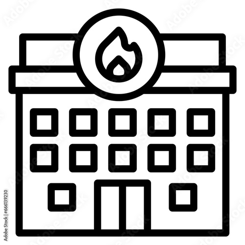 Fire Station Icon