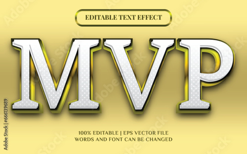 MVP 3D Editable Text Effect