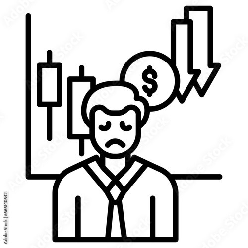 Businessman Sad Icon
