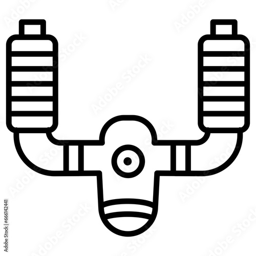 Aeroplane Steering Wheel Icon