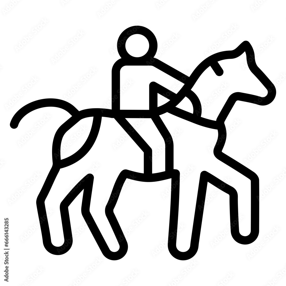 Fototapeta premium Horse Rider Icon