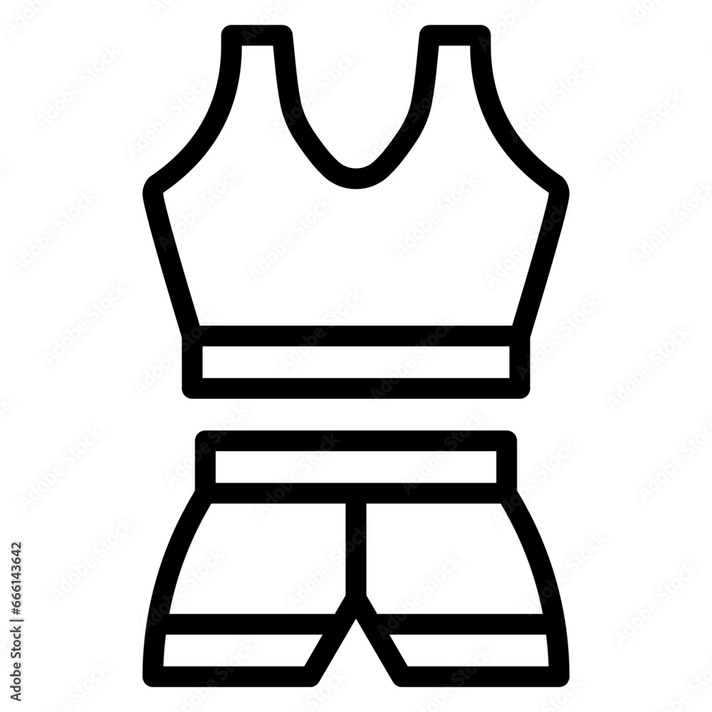 Exercise Clothes Icon Exercise Clothes Icon