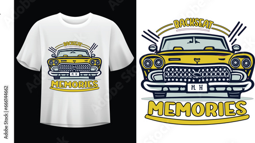 backseat memories tshirt design