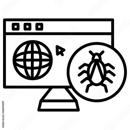 Website Bug Icon