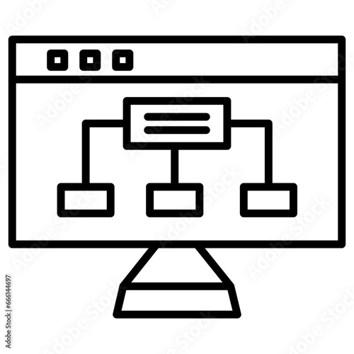 Website Hierarchy Icon