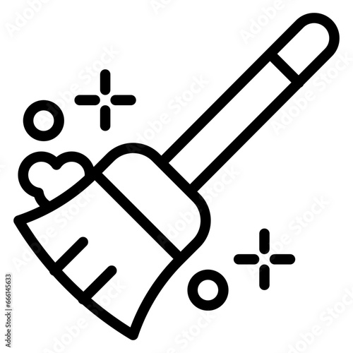 Broom Cleaning Icon