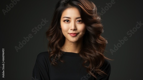  Portrait Happy Asian Woman Smiling Posing Confident, Background Image , Beautiful Women, Hd