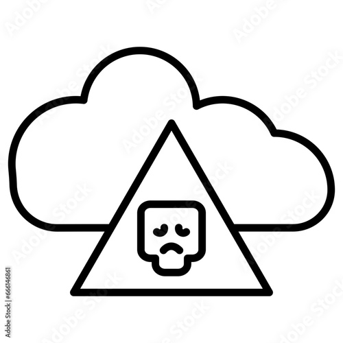 Infected Cloud Icon