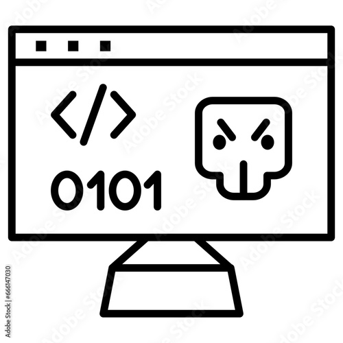 Hack Code Icon