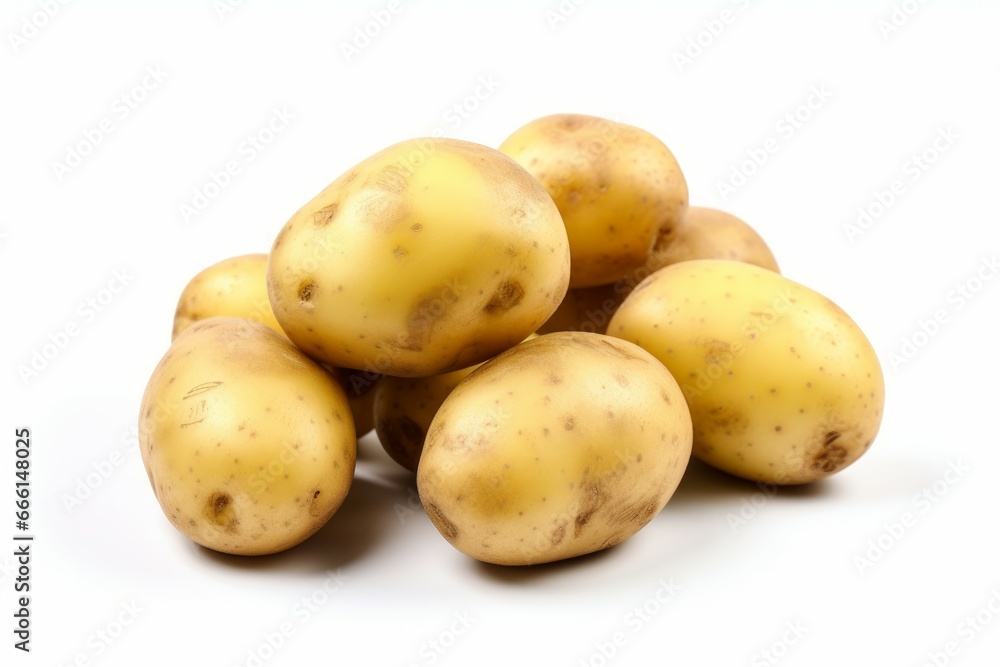 Ripe Fresh potatoes. Raw organic group. Generate Ai Ripe Fresh potatoes. Raw organic group. Generate Ai
