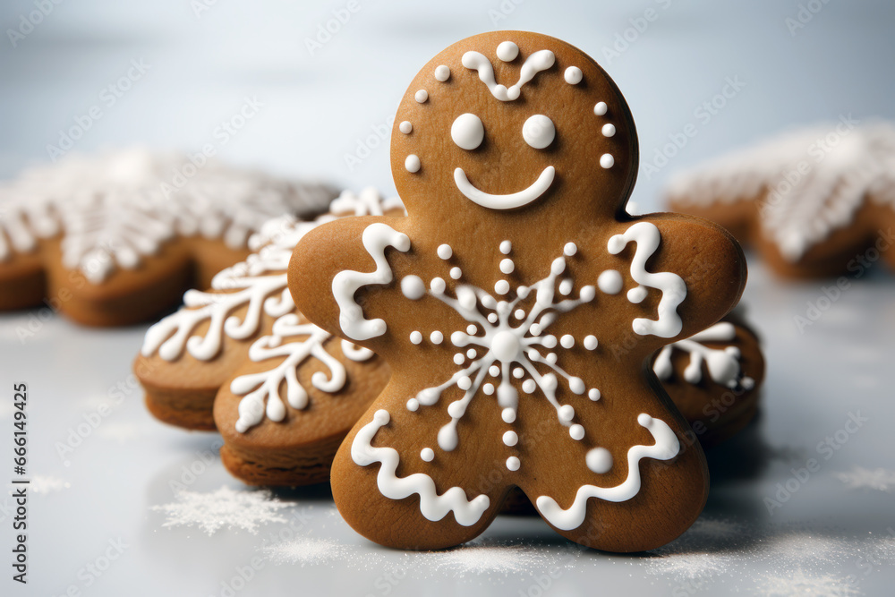 Christmas Cute Gingerbread Man Generative AI Christmas Cute Gingerbread Man Generative AI