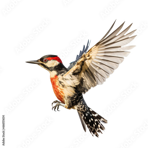 woodpecker isolated on a transparent background PNG, Generative Ai