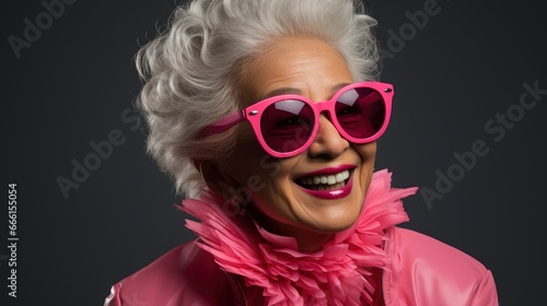  Fashionable Asian Senior Woman Sunglasses Stylish, Background Image , Beautiful Women, Hd
