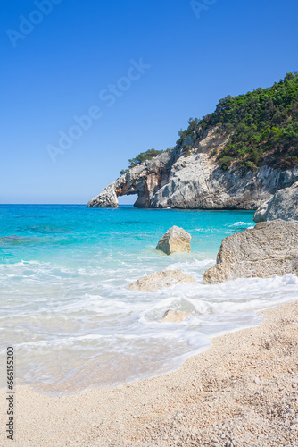 Evocative Cala Goloritze found along the Sardinia's cliffy coastline, Italy
