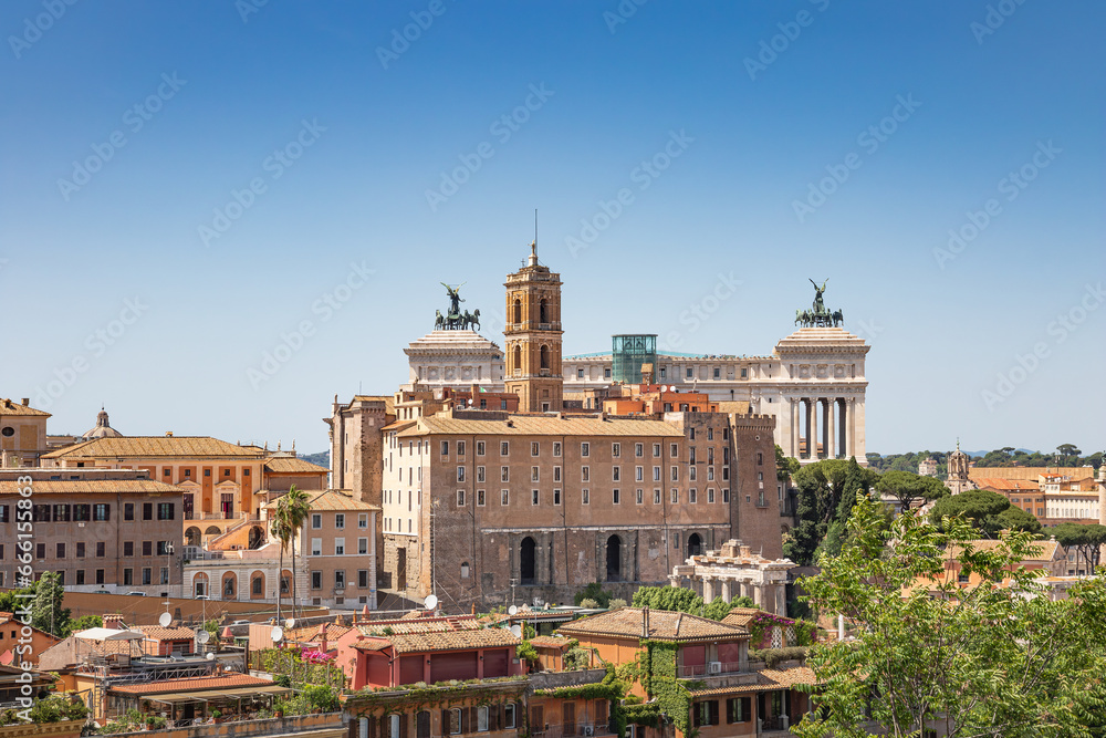 Impressive Rome captured on a sunny day, Lazio, Italy