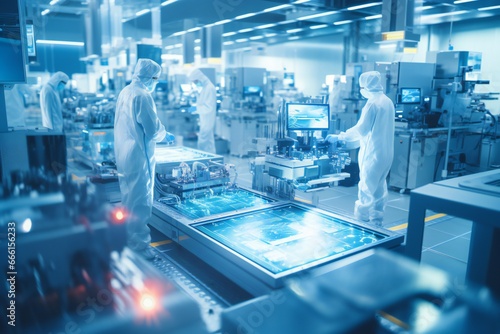 Silicon Processor Chip Manufacturing Factory photo