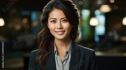  Asian Businesswoman Standing Smiling   Background Image   Beautiful Women  Hd