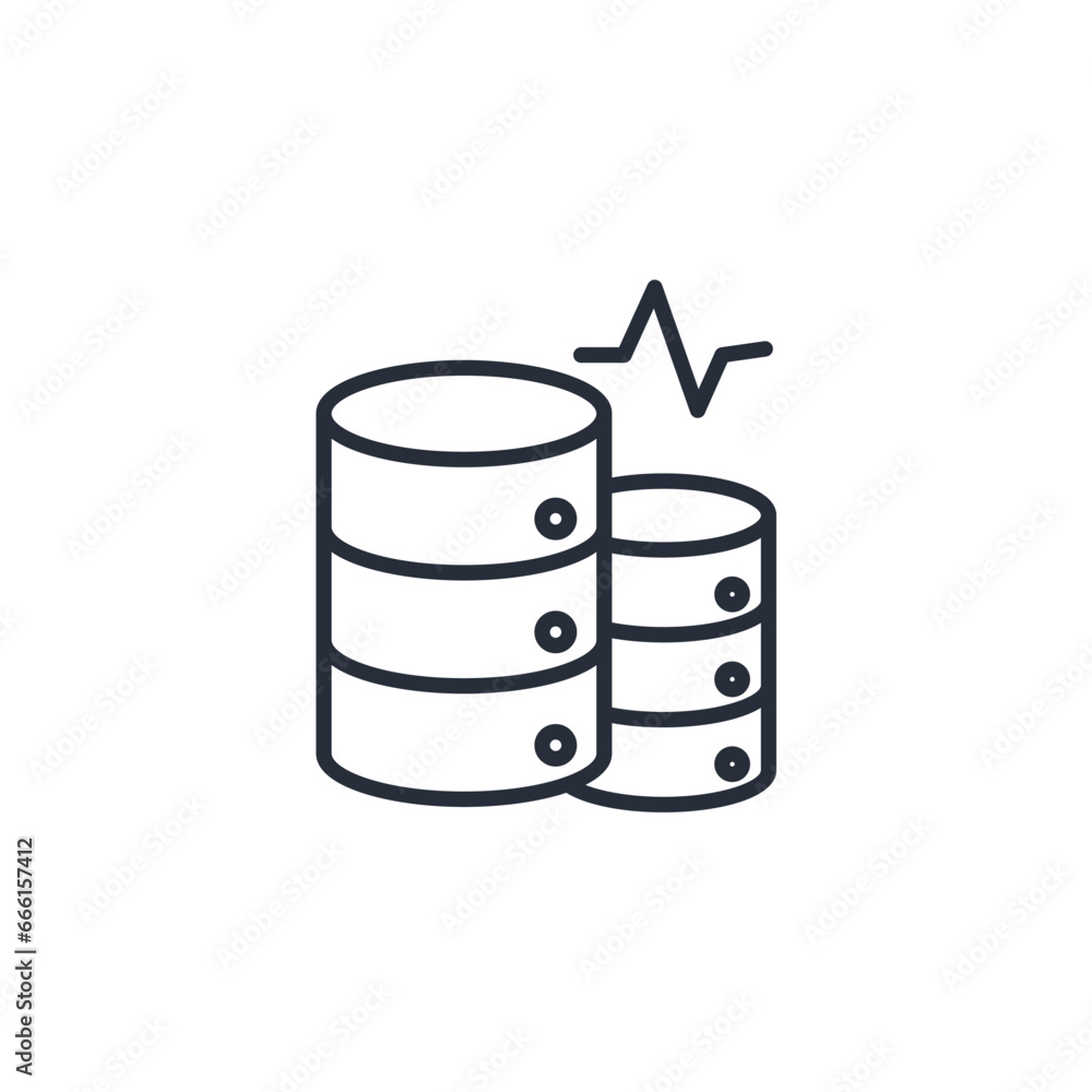 data base icon. vector.Editable stroke.linear style sign for use web design,logo.Symbol illustration. data base icon. vector.Editable stroke.linear style sign for use web design,logo.Symbol illustration.