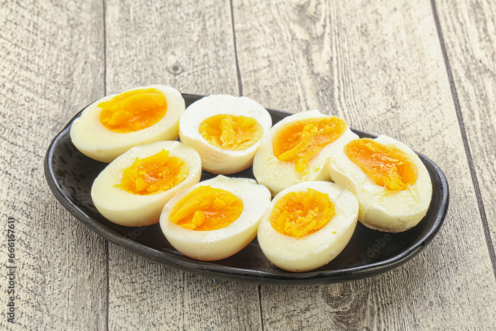 Boiled chicken egg for breakfast Boiled chicken egg for breakfast