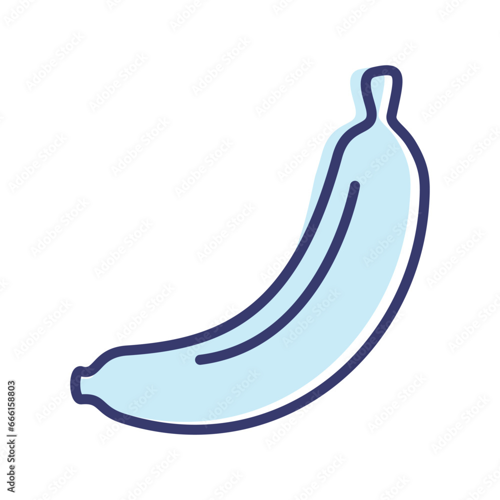 Banana icon vector sign and symbol on trendy design for design and print. Banana icon vector sign and symbol on trendy design for design and print.