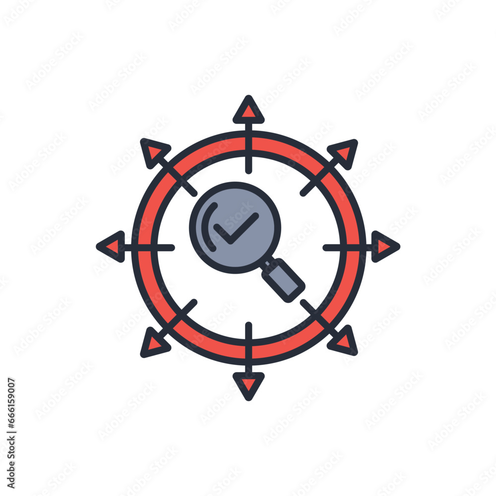research icon. vector.Editable stroke.linear style sign for use web design,logo.Symbol illustration. research icon. vector.Editable stroke.linear style sign for use web design,logo.Symbol illustration.