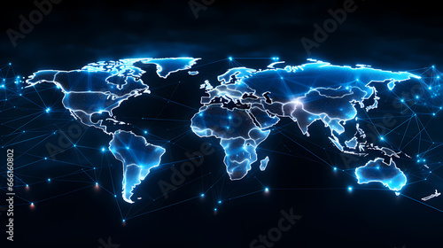 World map graphic poster web page PPT background