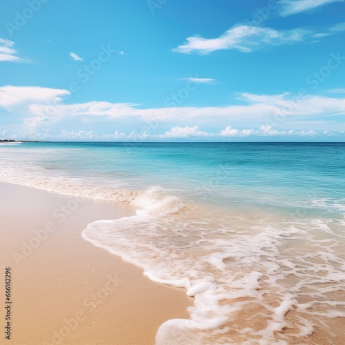 "Beach Bliss: Capturing Serenity by the Sea" Ai generated. © Metodi