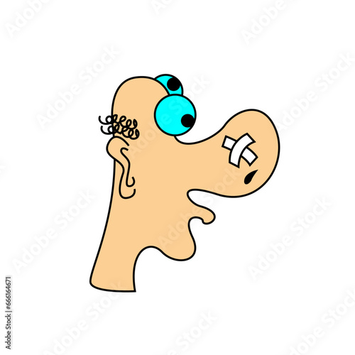 Funny fictional cartoon character