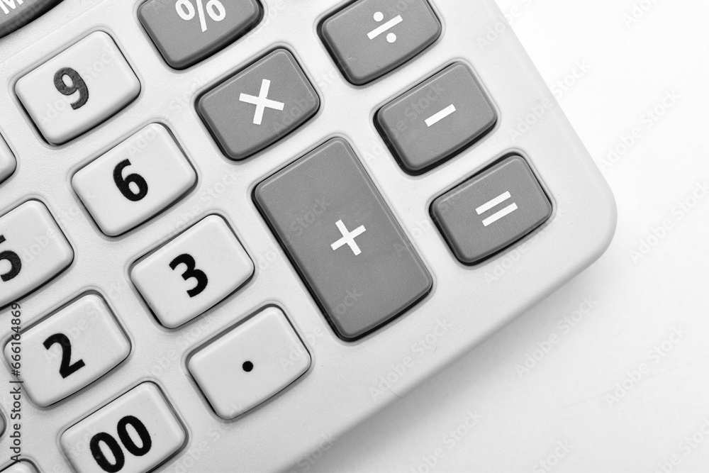 Calculator isolated on white background Calculator isolated on white background