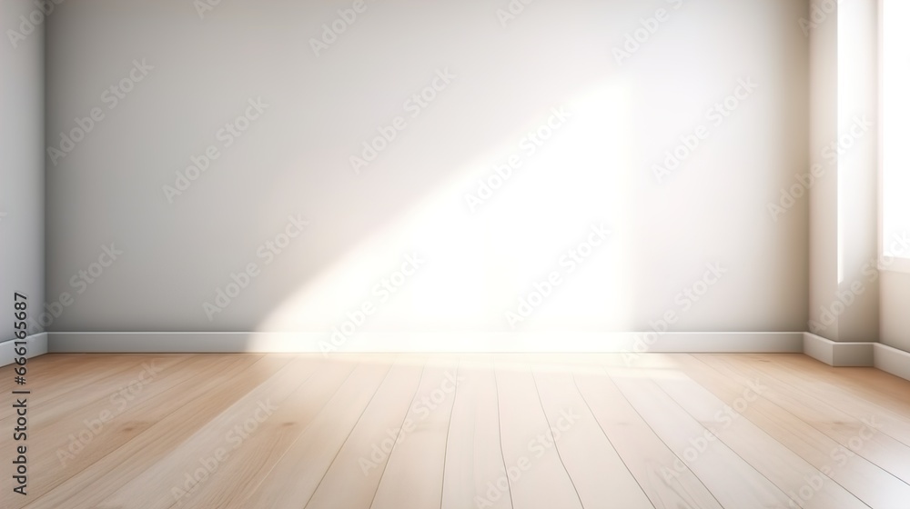empty room with wooden floor empty room with wooden floor