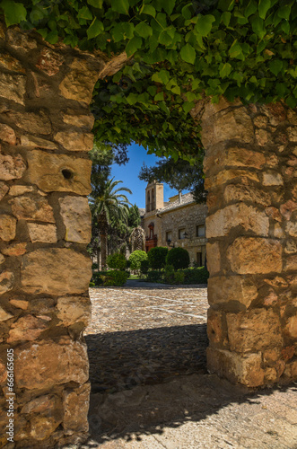 View of the church of the village of El Toboso in Ciudad Real  Castilla la Mancha  Spain