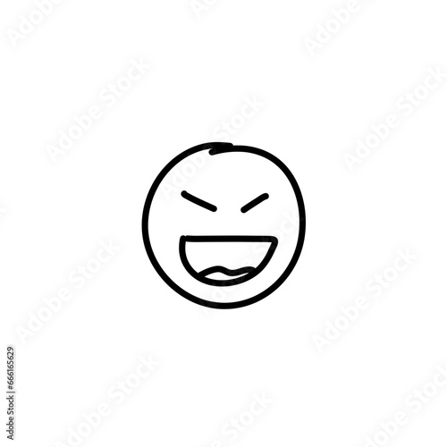 Emoticons outline. Emoji faces emoticon line black icons 